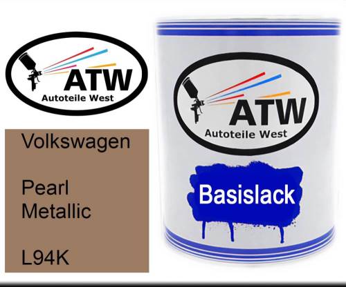 Volkswagen, Pearl Metallic, L94K: 1L Lackdose, von ATW Autoteile West.